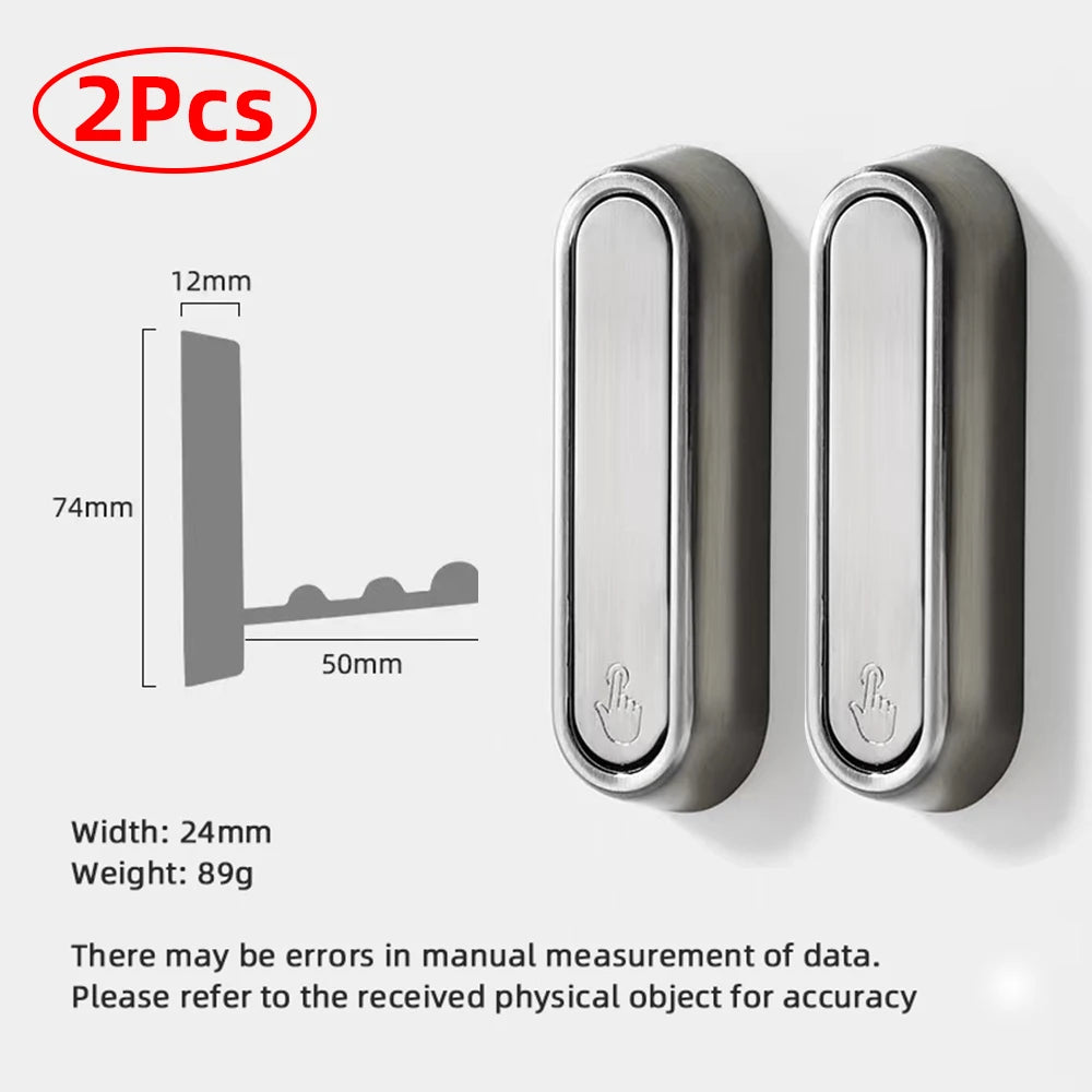 Folding Wall Hook Hidden Robe Towel Coat Hook Aluminum Alloy Rustproof Hook for Home Kitchen Bathroom Black Matte Towel Hanger