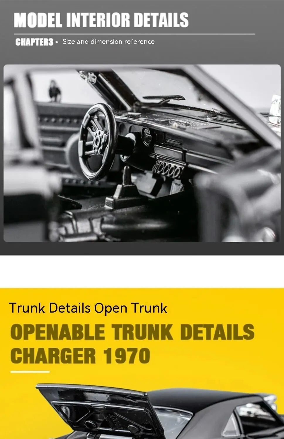 1:32 Scale CHARGER 1970 Alloy Diecast Model Car Pull Back Mini Vehicles Toys for Kids Lovers Collection