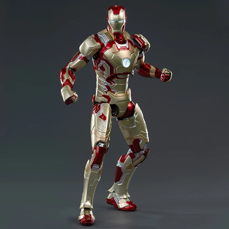 Fondjoy Marvel Iron Man MK42 Assembled Model 10in 1/7 scale Action Figures Reactors can emit light Collect Ornament Boy Toy Gift