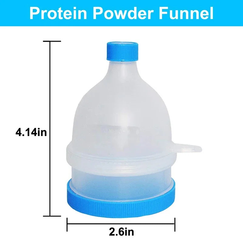 100/200ML Portable Mini Protein Powder Bottle with Keychain Health Funnel Medicine Box Container Small Cup Outdoor Sport Storage