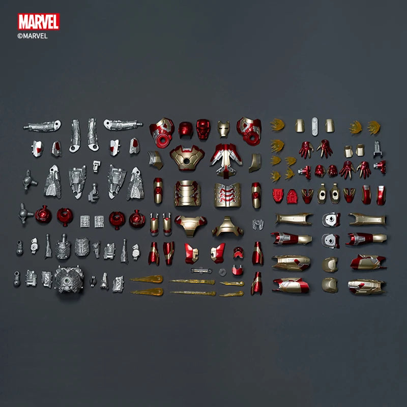 Fondjoy Marvel Iron Man MK42 Assembled Model 10in 1/7 scale Action Figures Reactors can emit light Collect Ornament Boy Toy Gift