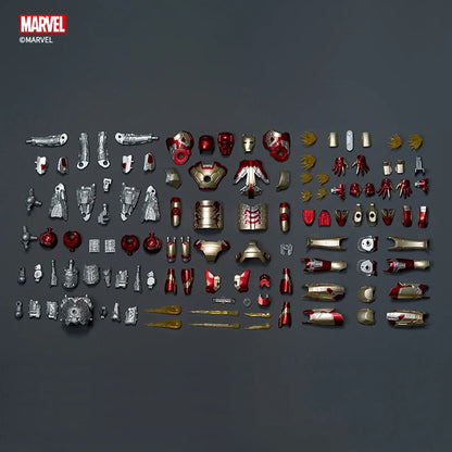 Fondjoy Marvel Iron Man MK42 Assembled Model 10in 1/7 scale Action Figures Reactors can emit light Collect Ornament Boy Toy Gift