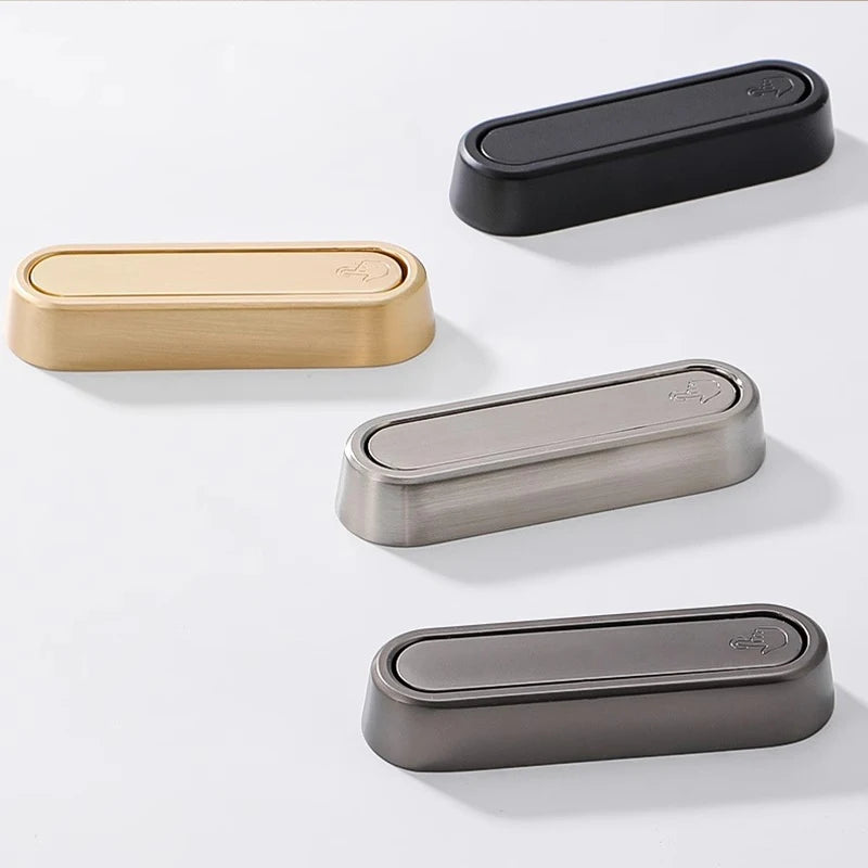 Folding Wall Hook Hidden Robe Towel Coat Hook Aluminum Alloy Rustproof Hook for Home Kitchen Bathroom Black Matte Towel Hanger