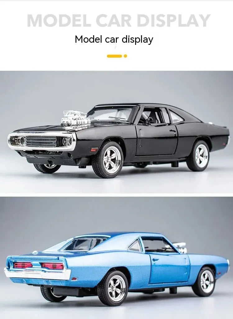 1:32 Scale CHARGER 1970 Alloy Diecast Model Car Pull Back Mini Vehicles Toys for Kids Lovers Collection
