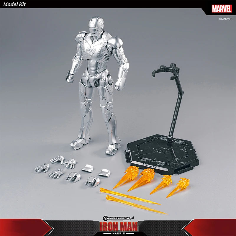 Fondjoy Marvel Iron Man MK42 Assembled Model 10in 1/7 scale Action Figures Reactors can emit light Collect Ornament Boy Toy Gift