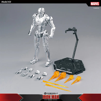 Fondjoy Marvel Iron Man MK42 Assembled Model 10in 1/7 scale Action Figures Reactors can emit light Collect Ornament Boy Toy Gift