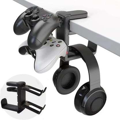 Headphone Holder 360 Rotating Gaming Controller Holder No Punch Table Clip Hook Storage Hanging For Bose Sony Airpods Max X-box