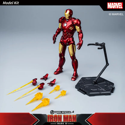 Fondjoy Marvel Iron Man MK42 Assembled Model 10in 1/7 scale Action Figures Reactors can emit light Collect Ornament Boy Toy Gift