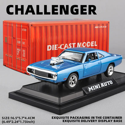1:32 Scale CHARGER 1970 Alloy Diecast Model Car Pull Back Mini Vehicles Toys for Kids Lovers Collection