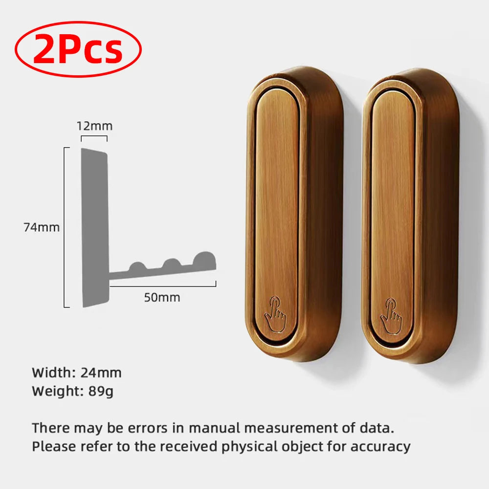 Folding Wall Hook Hidden Robe Towel Coat Hook Aluminum Alloy Rustproof Hook for Home Kitchen Bathroom Black Matte Towel Hanger