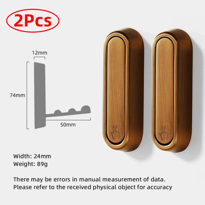 Folding Wall Hook Hidden Robe Towel Coat Hook Aluminum Alloy Rustproof Hook for Home Kitchen Bathroom Black Matte Towel Hanger