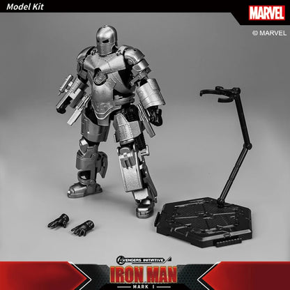Fondjoy Marvel Iron Man MK42 Assembled Model 10in 1/7 scale Action Figures Reactors can emit light Collect Ornament Boy Toy Gift