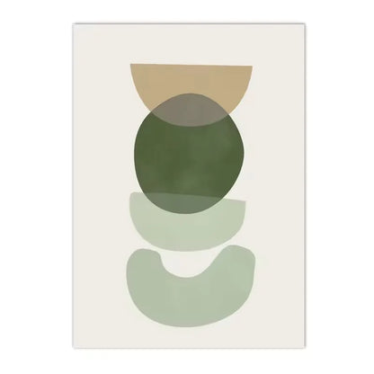 Nordic Sage Green Botanical Posters Prints Pictures Abstract Boho Geometric Wall Art Canvas Painting for Living Room Home Decor
