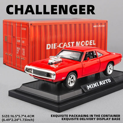 1:32 Scale CHARGER 1970 Alloy Diecast Model Car Pull Back Mini Vehicles Toys for Kids Lovers Collection