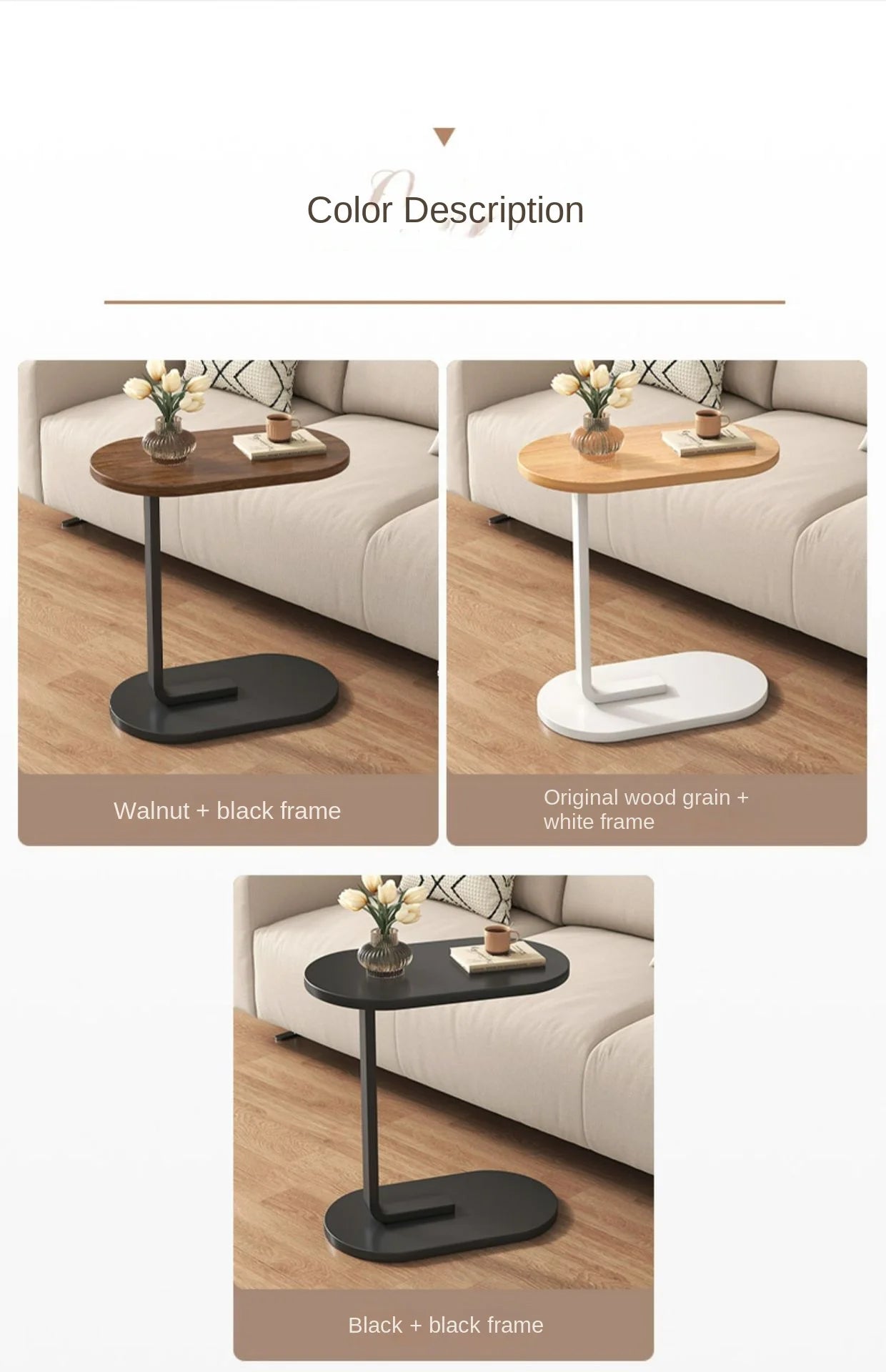 IHOME Small Coffee Table Bedside Storage Rack Mini Sofa Side Table Modern Simple Mobile And Easy To Use For Home Use New 2024