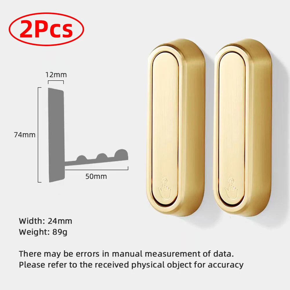 Folding Wall Hook Hidden Robe Towel Coat Hook Aluminum Alloy Rustproof Hook for Home Kitchen Bathroom Black Matte Towel Hanger