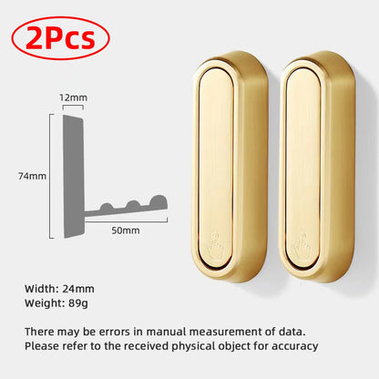 Folding Wall Hook Hidden Robe Towel Coat Hook Aluminum Alloy Rustproof Hook for Home Kitchen Bathroom Black Matte Towel Hanger