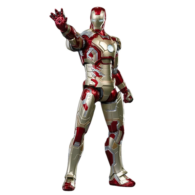 Fondjoy Marvel Iron Man MK42 Assembled Model 10in 1/7 scale Action Figures Reactors can emit light Collect Ornament Boy Toy Gift