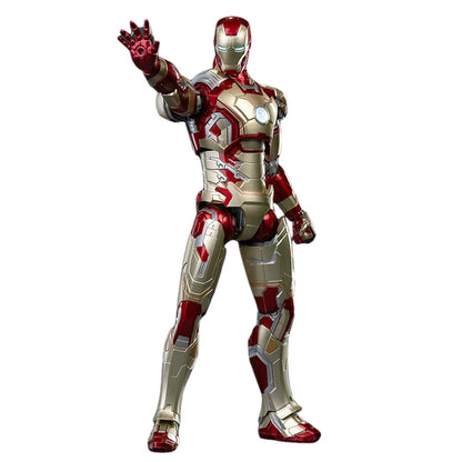Fondjoy Marvel Iron Man MK42 Assembled Model 10in 1/7 scale Action Figures Reactors can emit light Collect Ornament Boy Toy Gift
